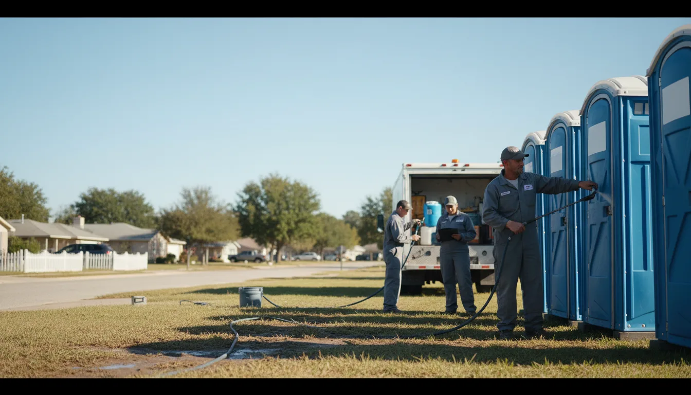 Long-Term Portable Toilet Rental in Castell, TX near me